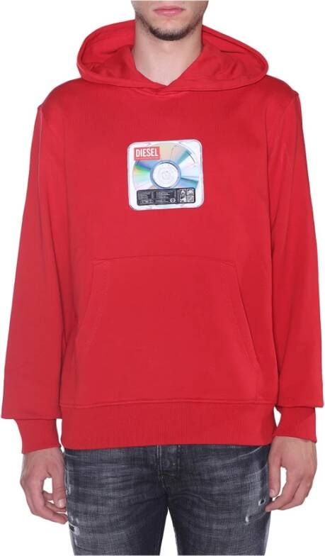 Diesel Hoodies & sweatvesten Rood Heren