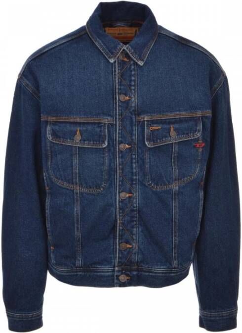 Diesel Spijkerjassen Blauw Heren