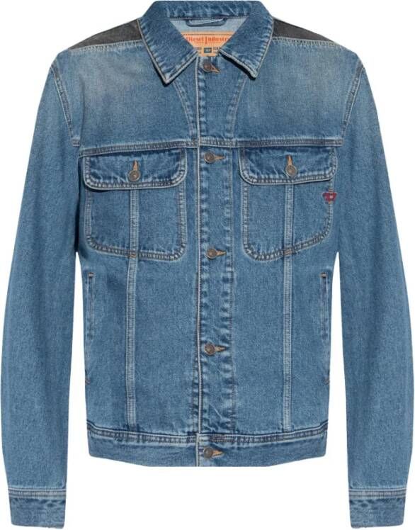 Diesel Spijkerjassen Blauw Heren
