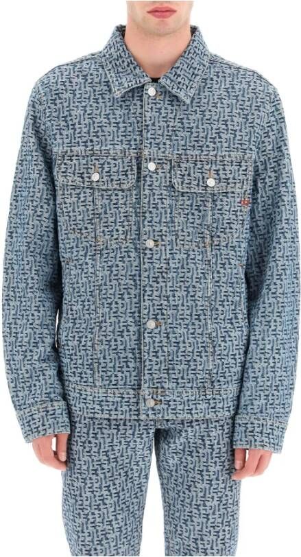 Diesel Spijkerjassen Blauw Heren