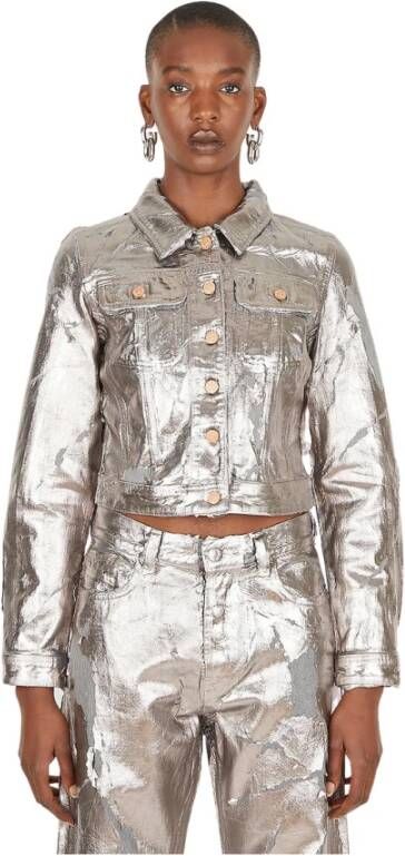 Diesel Spijkerjassen Grijs Dames