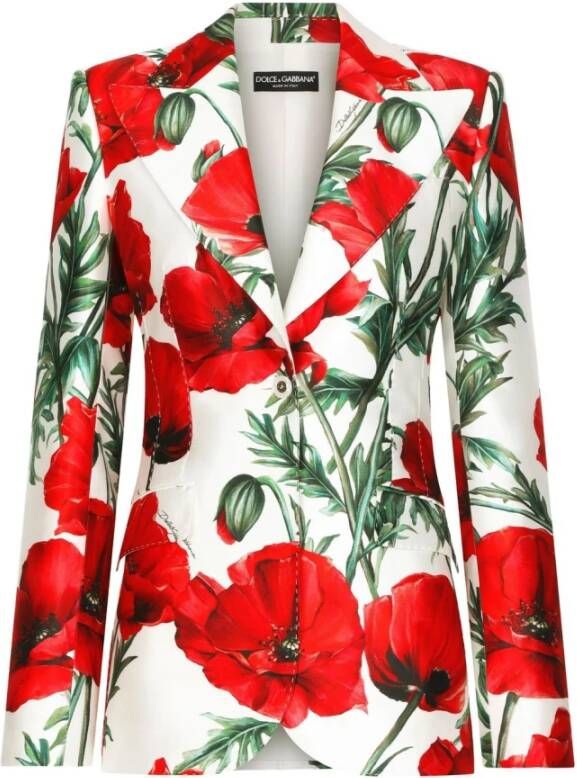 Dolce Gabbana Jackets White , Wit, Dames