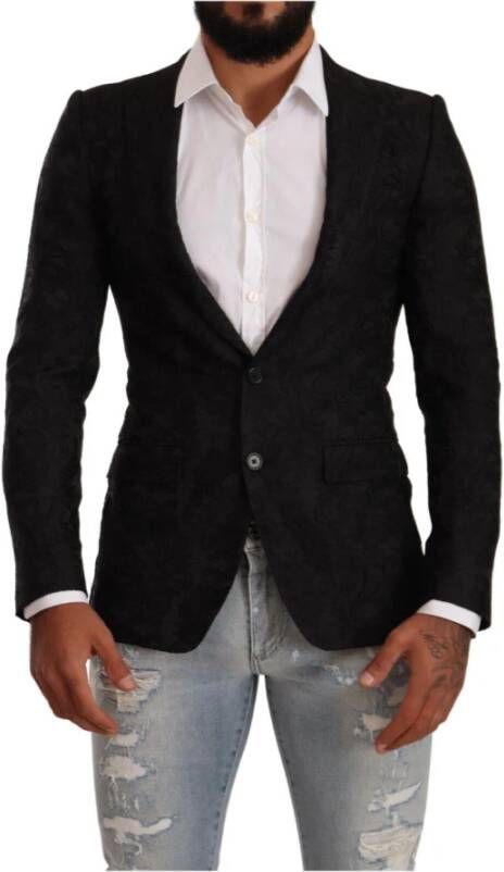 Dolce & Gabbana Colberts Zwart Heren