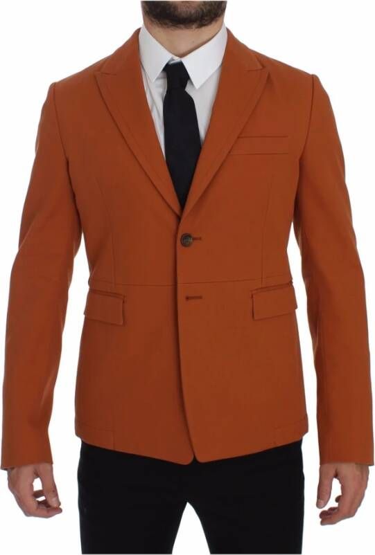 Dolce & Gabbana stretch blazer , Oranje, Heren