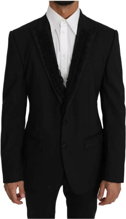 Dolce & Gabbana Martini Torrero Blazer jas , Zwart, Heren