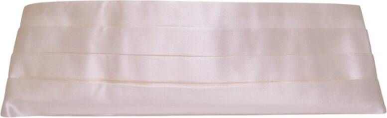 Dolce & Gabbana Taille smoking rookgordel cummerbund , Wit, Heren