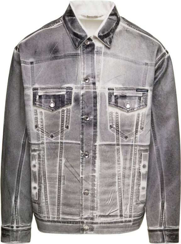 Dolce & Gabbana Spijkerjassen Grijs Heren