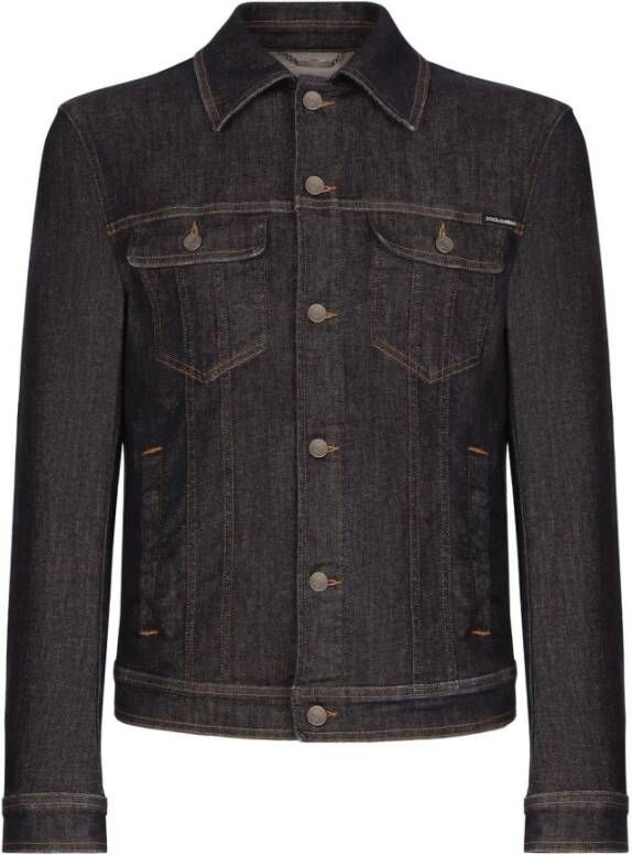 Dolce & Gabbana Spijkerjassen Zwart Heren