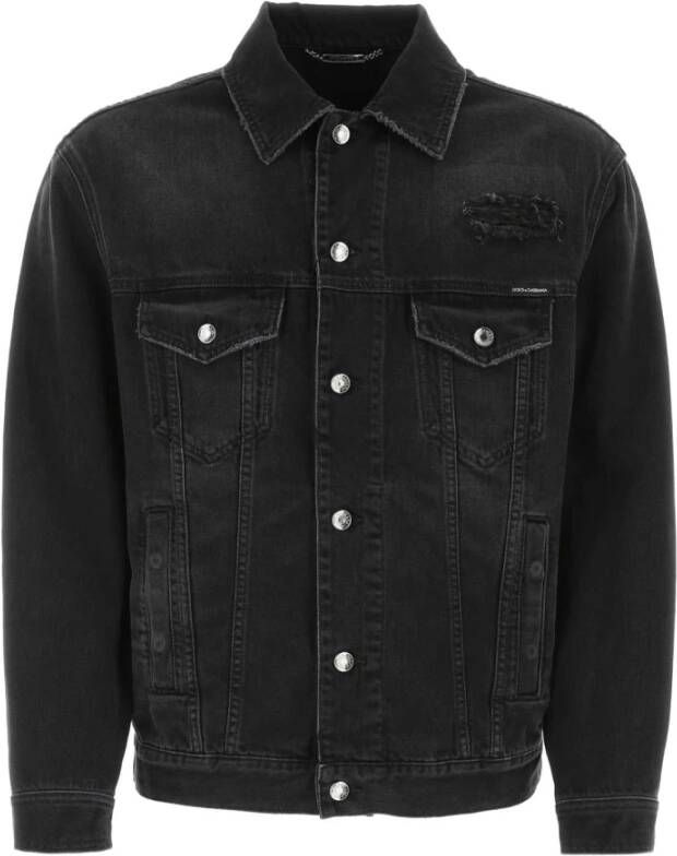 Dolce & Gabbana Spijkerjassen Zwart Heren