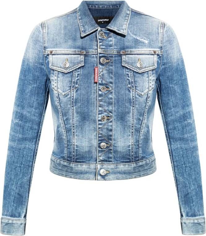 Dsquared2 Spijkerjassen Blauw Dames