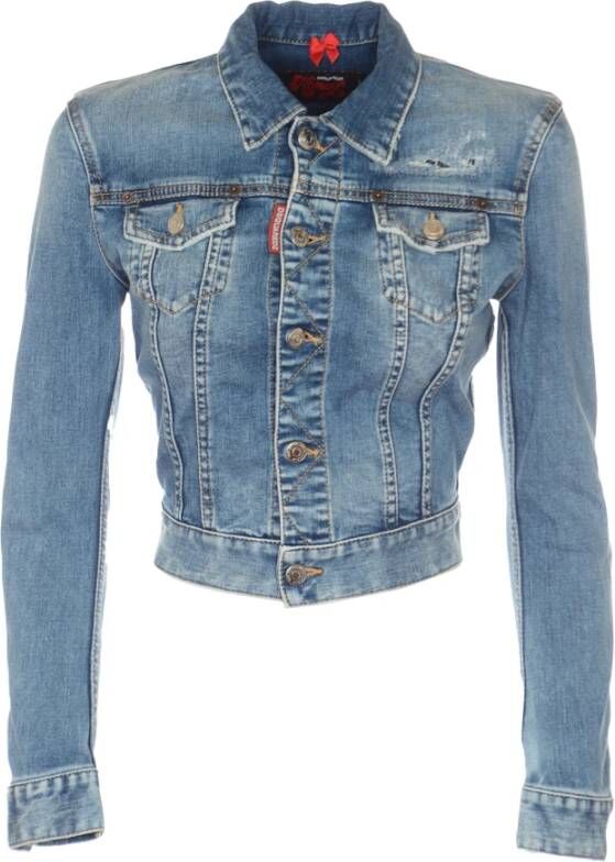 Dsquared2 Spijkerjassen Blauw Dames