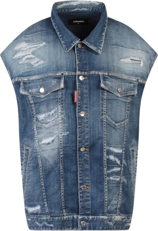 Dsquared2 Spijkerjassen Blauw Dames