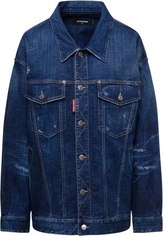 Dsquared2 Spijkerjassen Blauw Dames