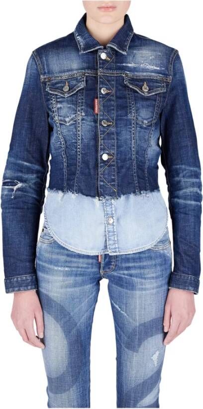 Dsquared2 Spijkerjassen Blauw Dames