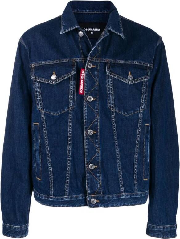 Dsquared2 Spijkerjassen Blauw Heren