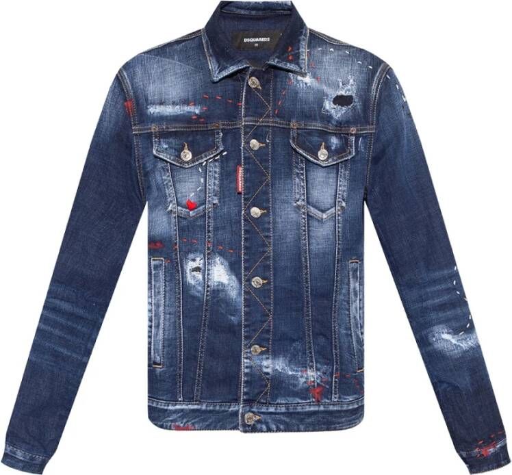 Dsquared2 Spijkerjassen Blauw Heren