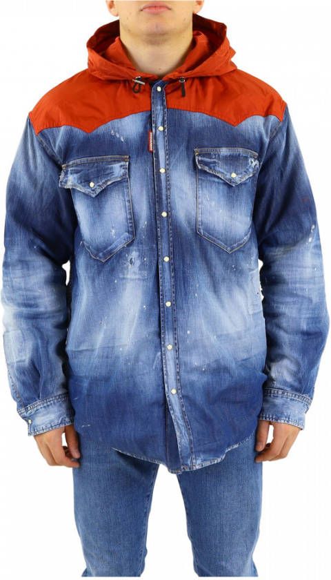 Dsquared2 Spijkerjassen Blauw Heren