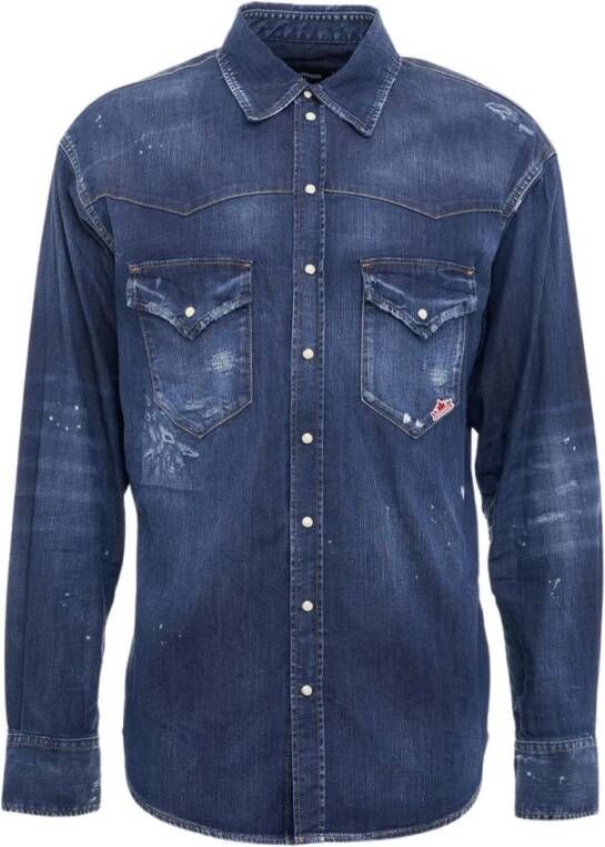 Dsquared2 Spijkerjassen Blauw Heren