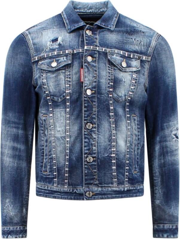 Dsquared2 Spijkerjassen Blauw Heren