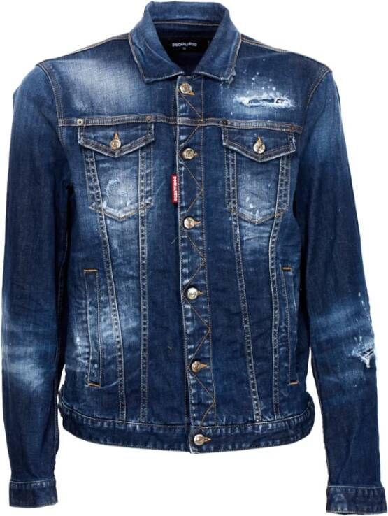 Dsquared2 Spijkerjassen Blauw Heren