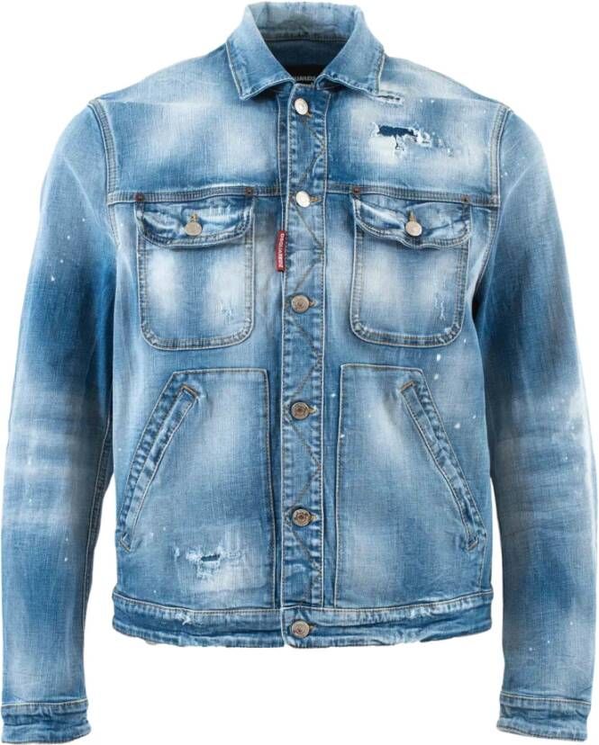 Dsquared2 Spijkerjassen Blauw Heren