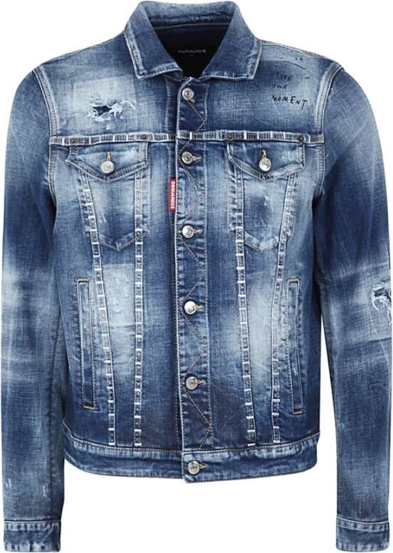Dsquared2 Spijkerjassen Blauw Heren