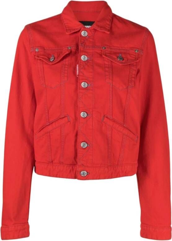 Dsquared2 Spijkerjassen Rood Dames