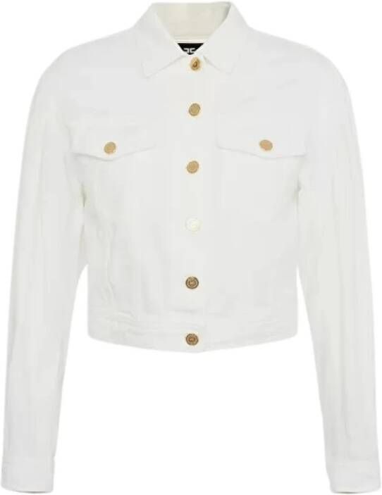 Elisabetta Franchi Spijkerjassen Beige Dames