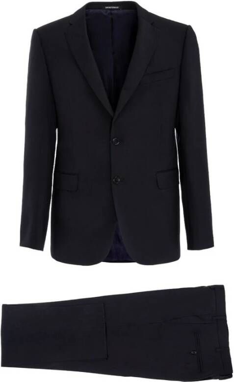 Emporio Armani Business kostuum Blauw Heren