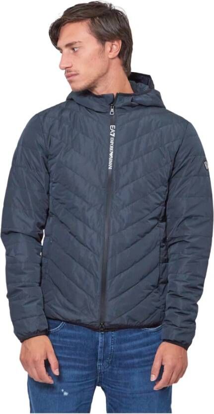Emporio Armani Gewatteerde jassen Blauw Heren