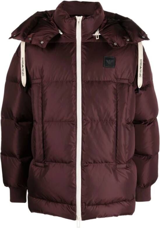 Emporio Armani Gewatteerde jassen Rood Heren