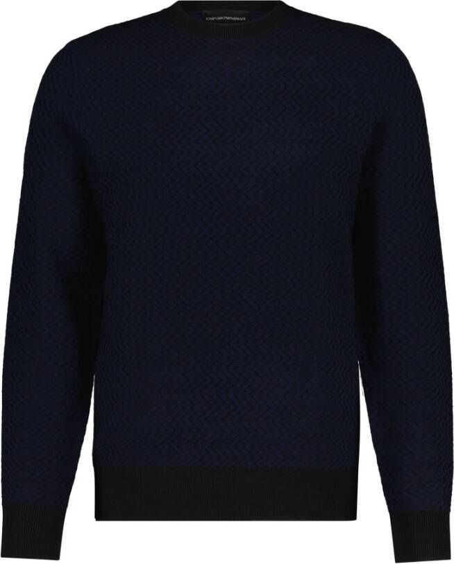 Emporio Armani Truien & Vesten Blauw Heren