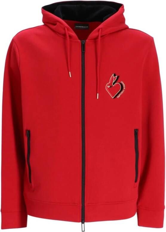 Emporio Armani Capsule PRE Sweaters Red , Rood, Heren