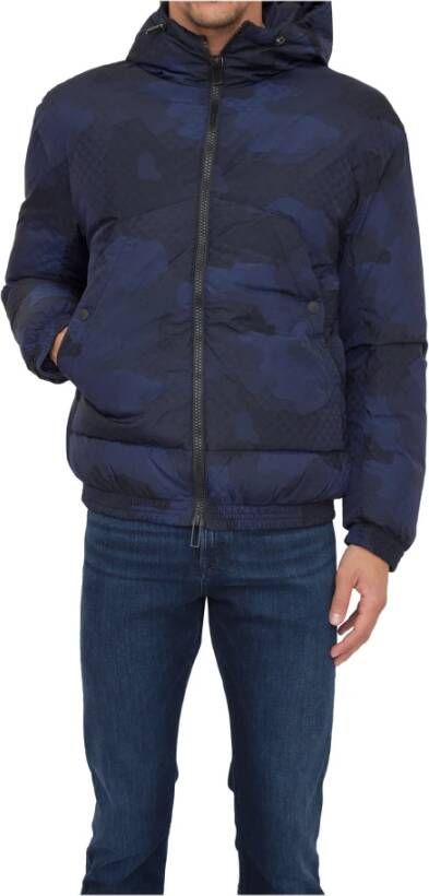 Emporio Armani Winterjassen Blauw Heren