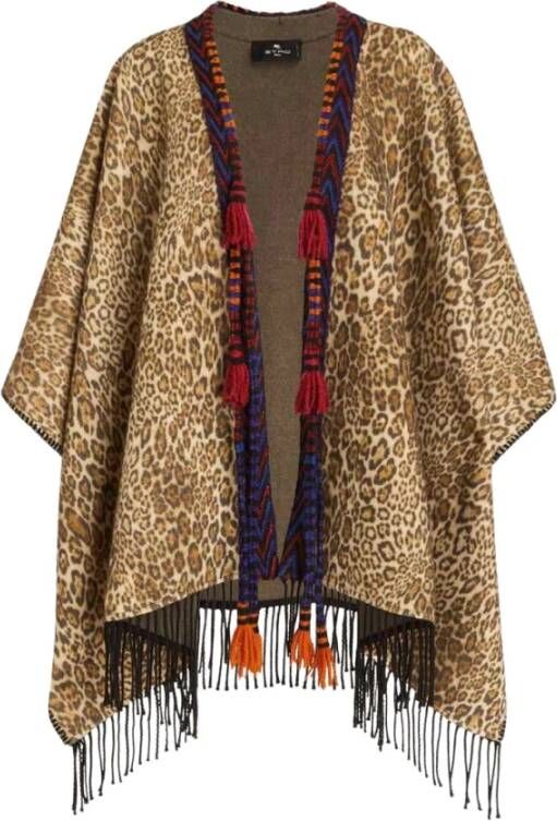 ETRO Poncho's Bruin Dames