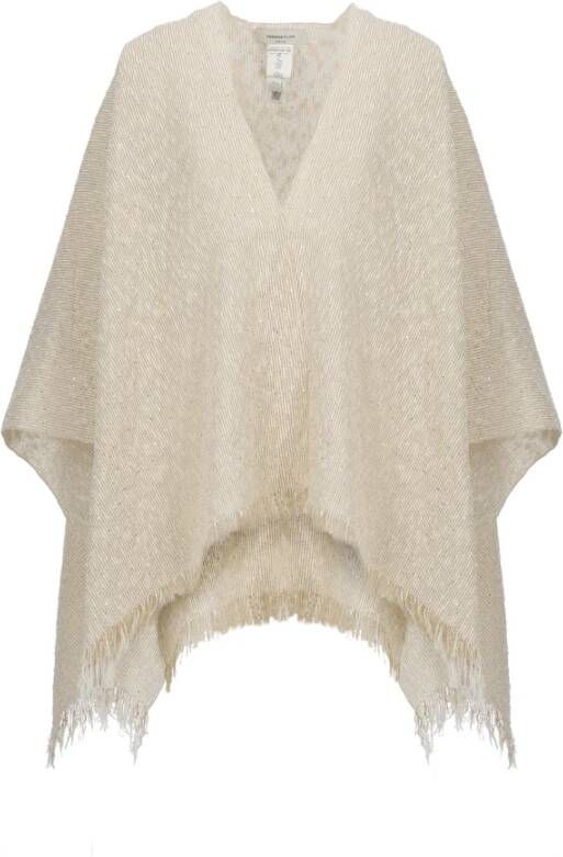 Fabiana Filippi Poncho's Beige Dames