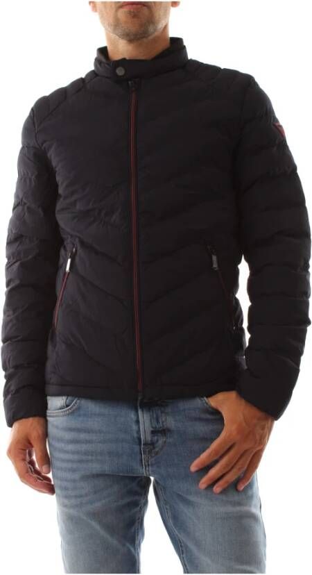 Guess Gewatteerde jassen Blauw Heren