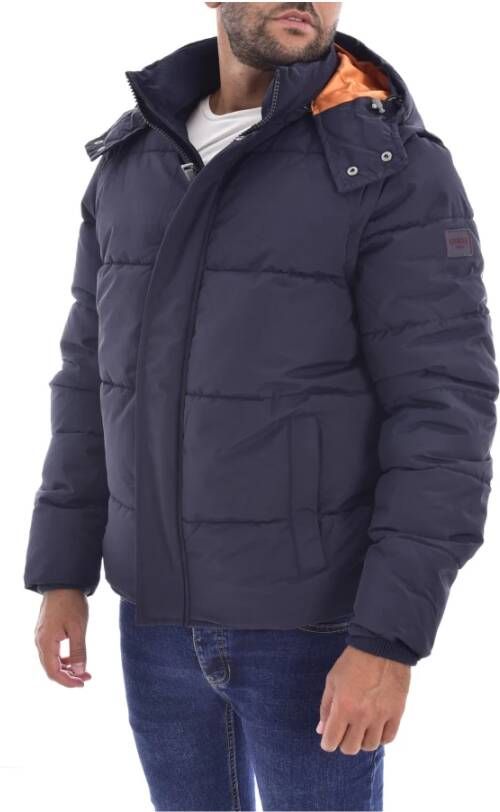 Guess Gewatteerde jassen Blauw Heren