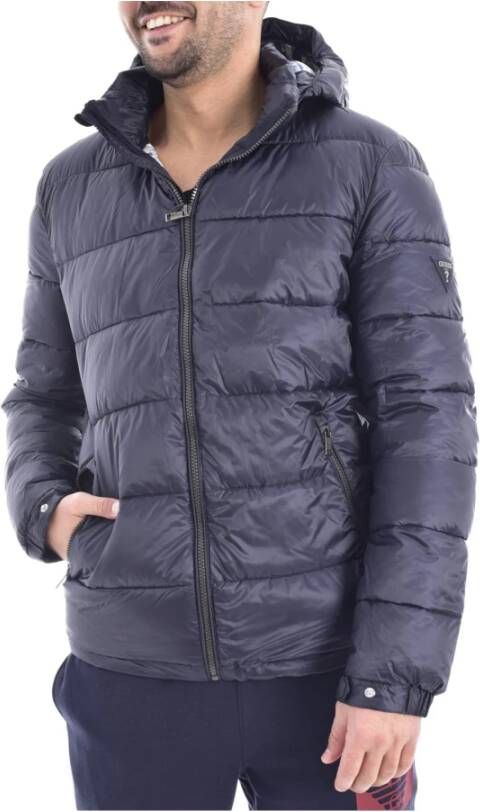 Guess Gewatteerde jassen Blauw Heren
