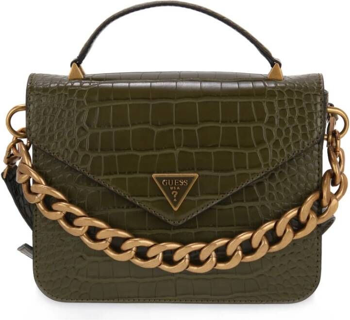 Guess Retour Top Handle Flap olive Damestas