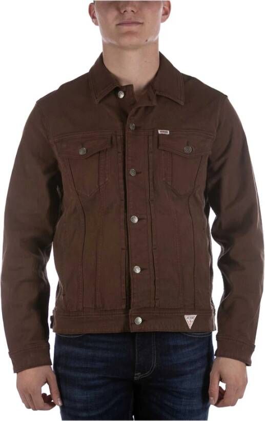 Guess Spijkerjassen Bruin Heren