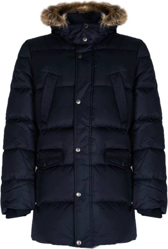 Guess Winterjassen Blauw Heren