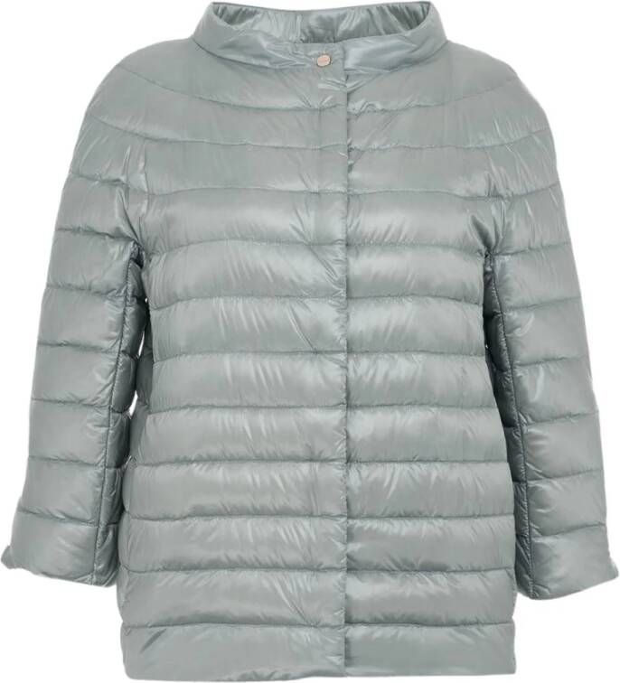 Herno Women Clothing Jackets Coats Turquoise , Groen, Dames