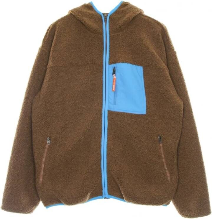 HUF Fleece jassen Bruin Heren