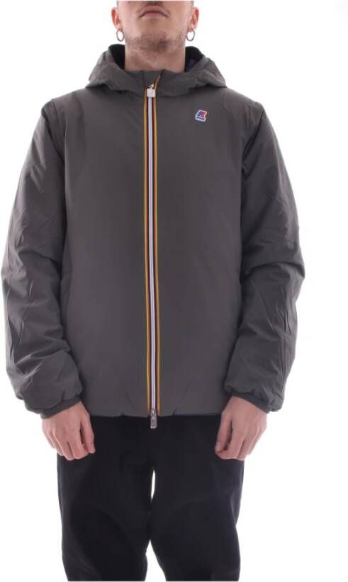 K-way K Way Coats Green K Way, Grijs, Heren