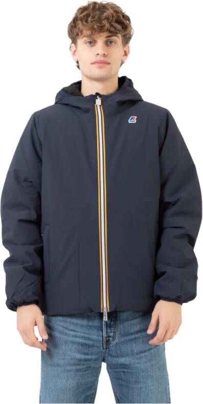 K-way K Way K111Jkw Short Men jacket K Way, Blauw, Heren