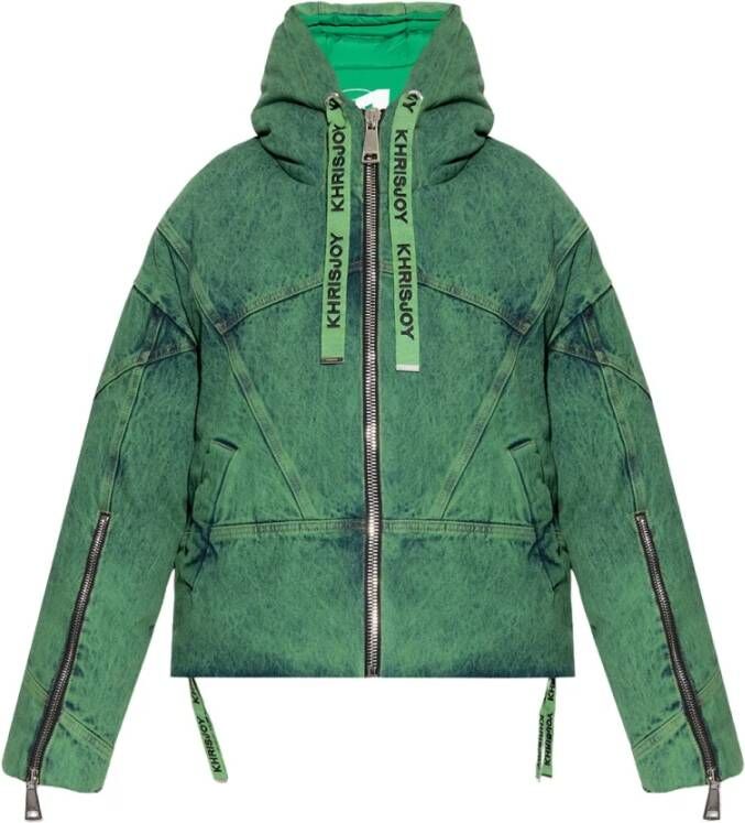 Khrisjoy Denim down jacket , Groen, Dames