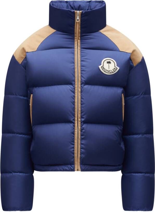 Moncler Genius Palm Angels Coats Blue , Blauw, Heren
