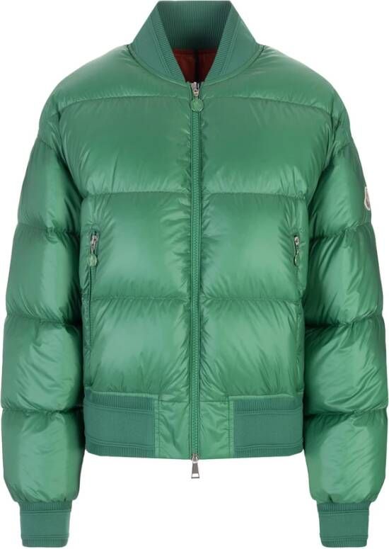 Moncler Merlat Down Bomber Jacket , Groen, Dames