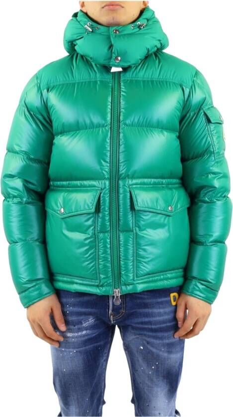 Moncler Happy Short Down Jacket , Groen, Heren